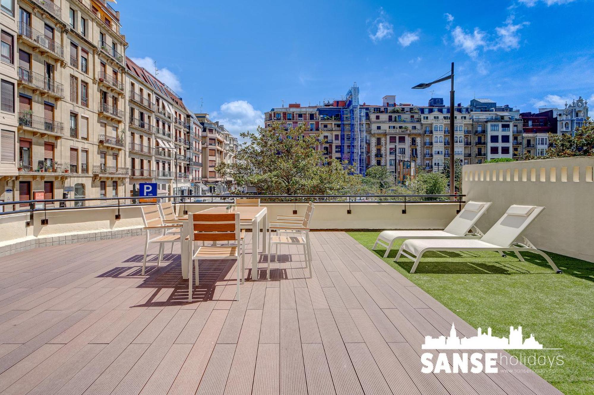 Apartamentos Gran Via By Sanse Holidays サン・セバスティアン エクステリア 写真